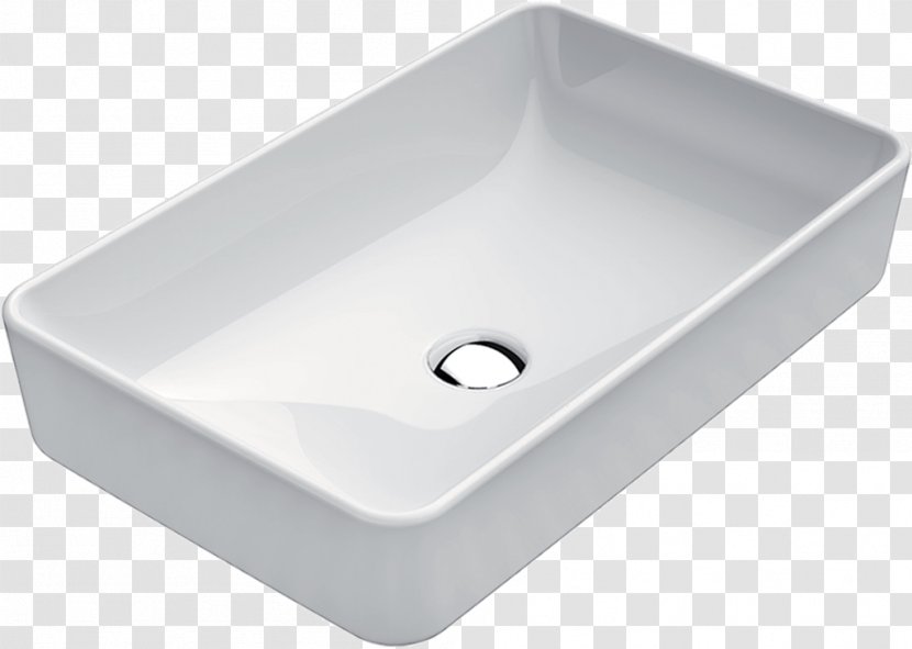 Kitchen Sink Ceramic Plumbing Fixtures Bathroom - Countertop Transparent PNG