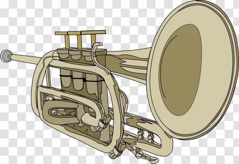 Trumpet Clip Art - Watercolor - Horn Transparent PNG