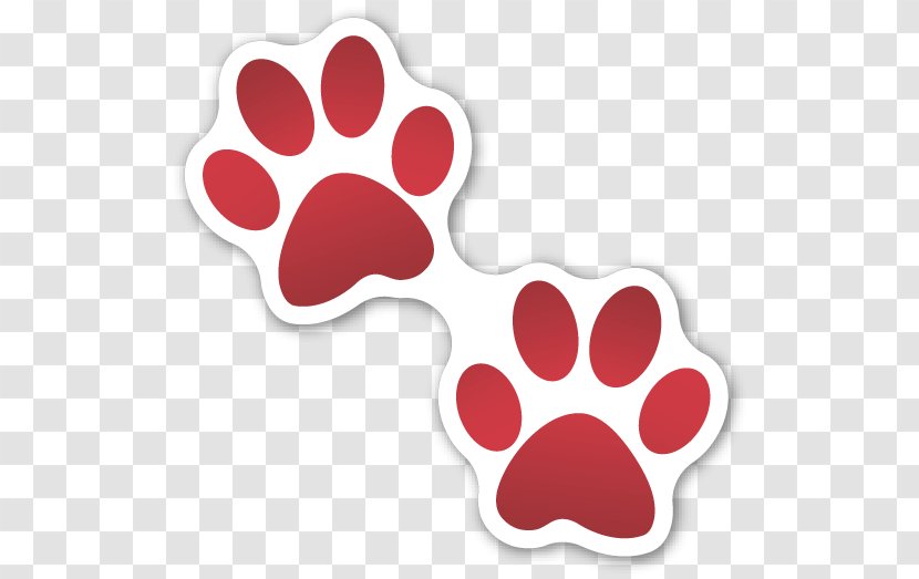 Emojipedia Paw Dog Sticker - Bloody Footprint Transparent PNG