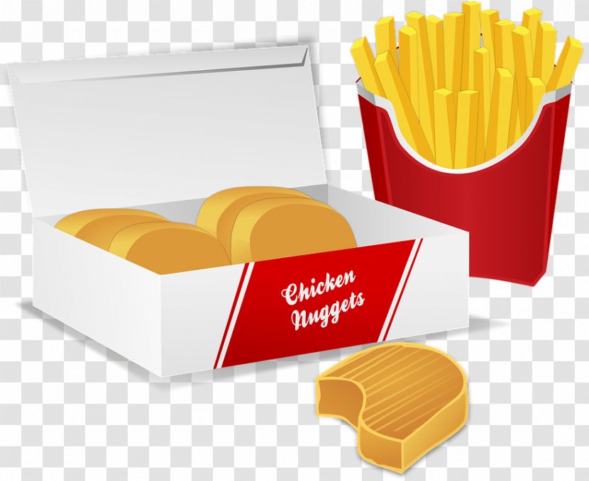 Chicken Nugget French Fries Fried Fast Food Transparent PNG