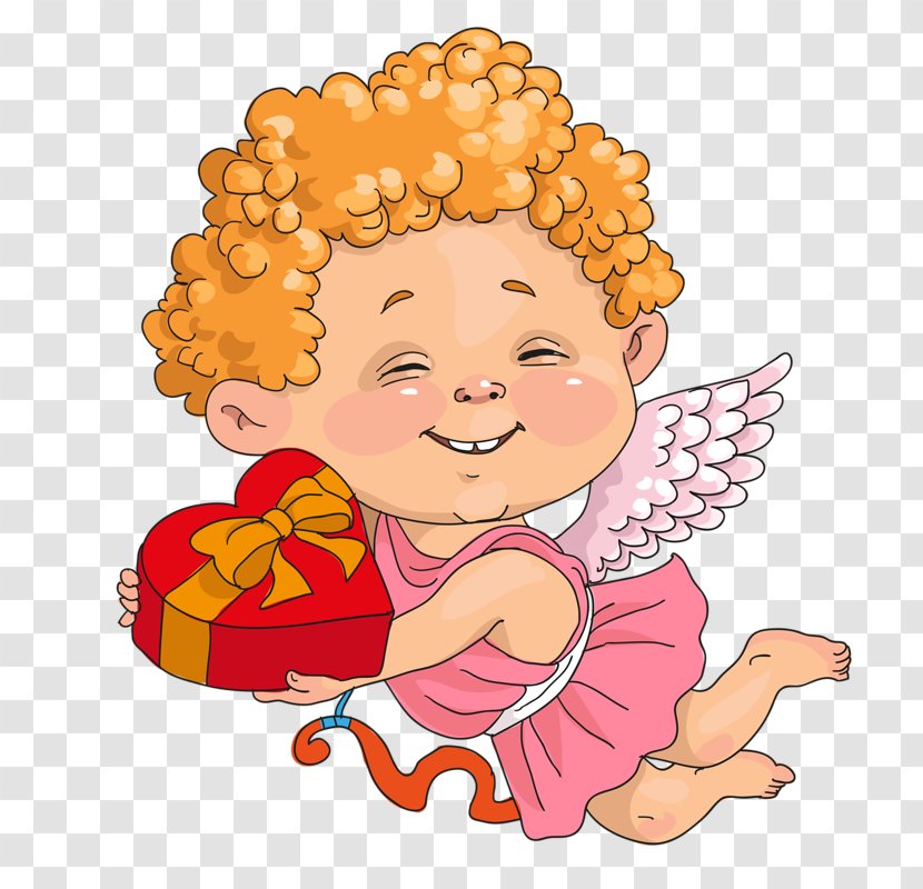 Cupid Cartoon Drawing Illustration - Frame - Send Love Little Angel Transparent PNG