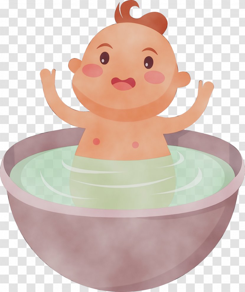 Watercolor Cartoon - Pink - Bathing Toy Transparent PNG