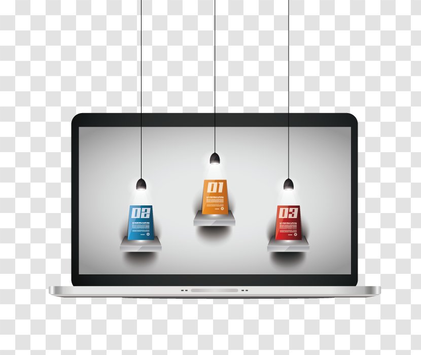 Laptop Computer Monitor Template - Technology - Vector Transparent PNG