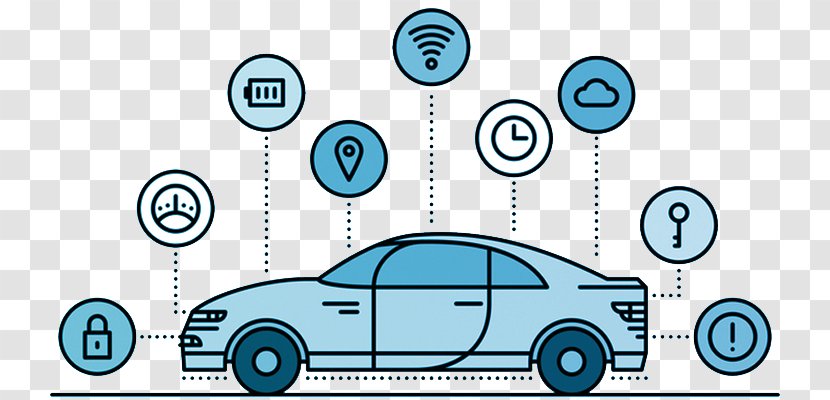 Autonomous Car Smart Connected - Hub Transparent PNG