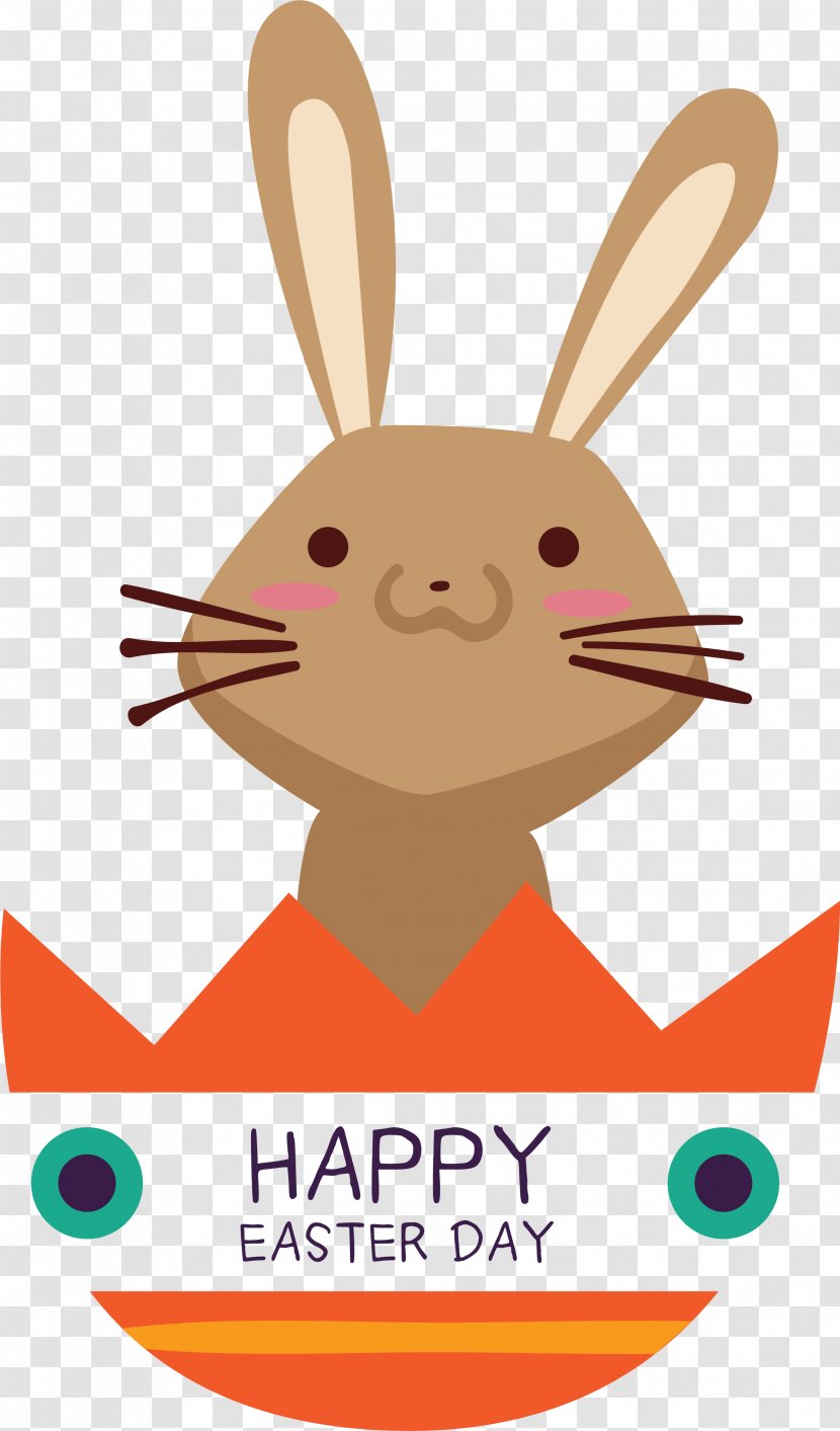 Easter Bunny Leporids Grey - Cute Label Transparent PNG