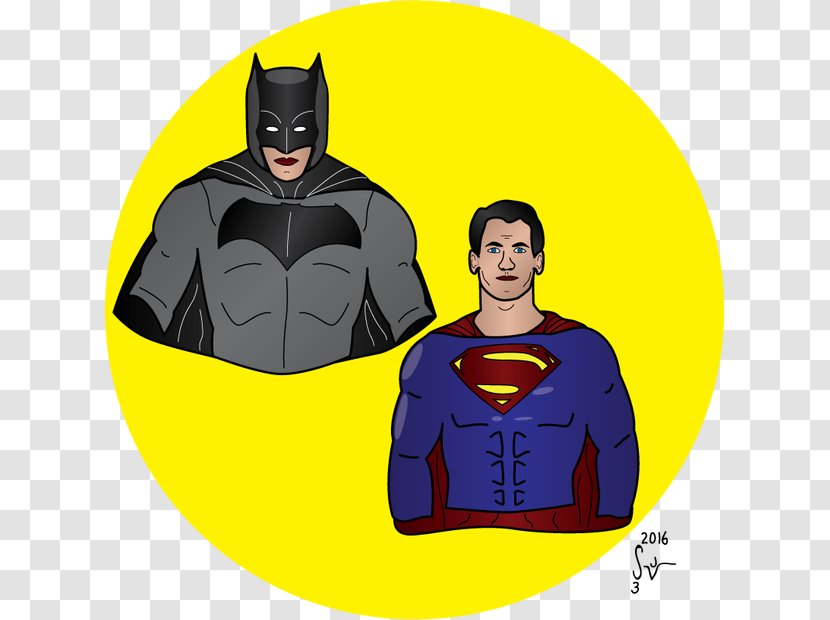 Batman Superman Drawing Superhero - Cartoon - Ben Affleck Transparent PNG