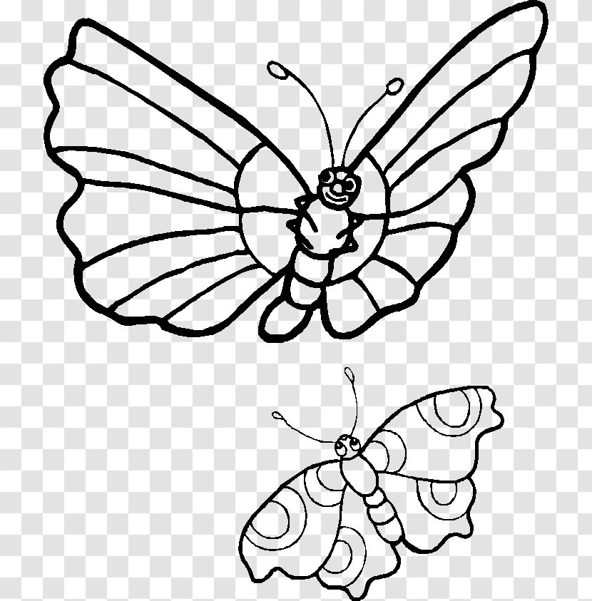 Butterfly Drawing Clip Art - Membrane Winged Insect - Rainforest Clipart Transparent PNG