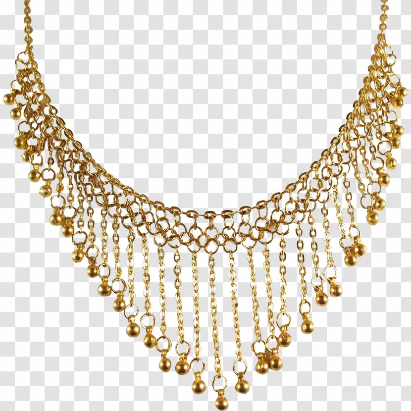 Earring Necklace Jewellery Gold Chain - Jewelry Design Transparent PNG