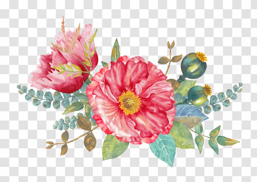 Flower Art Watercolor - Pin - Camellia Transparent PNG