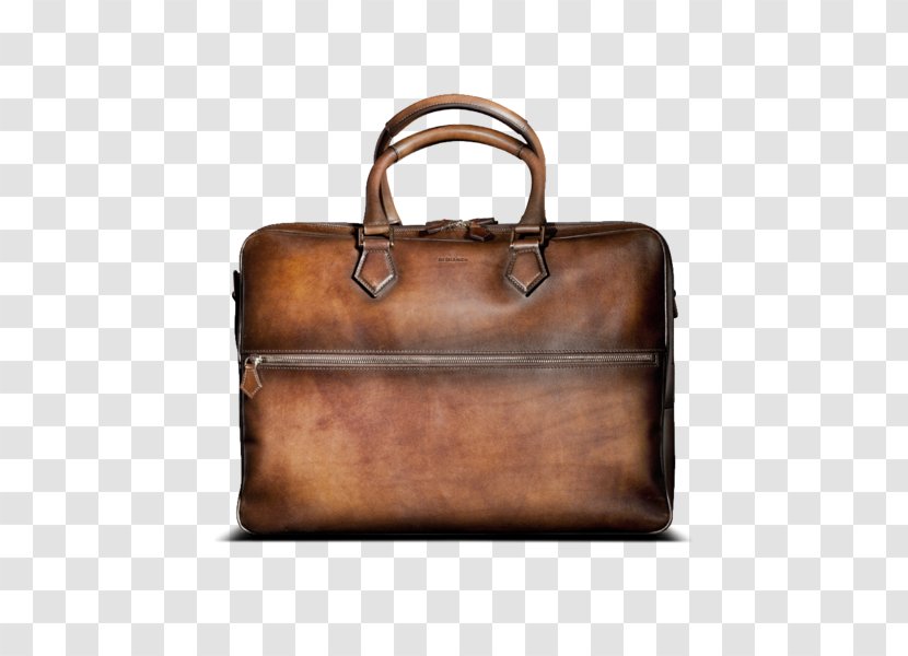 Briefcase Handbag Leather Brown Messenger Bags - Bag Transparent PNG