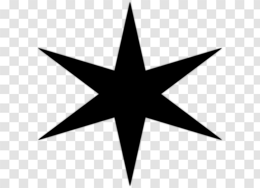 Five-pointed Star Nautical Clip Art - Line - Shuriken Transparent PNG