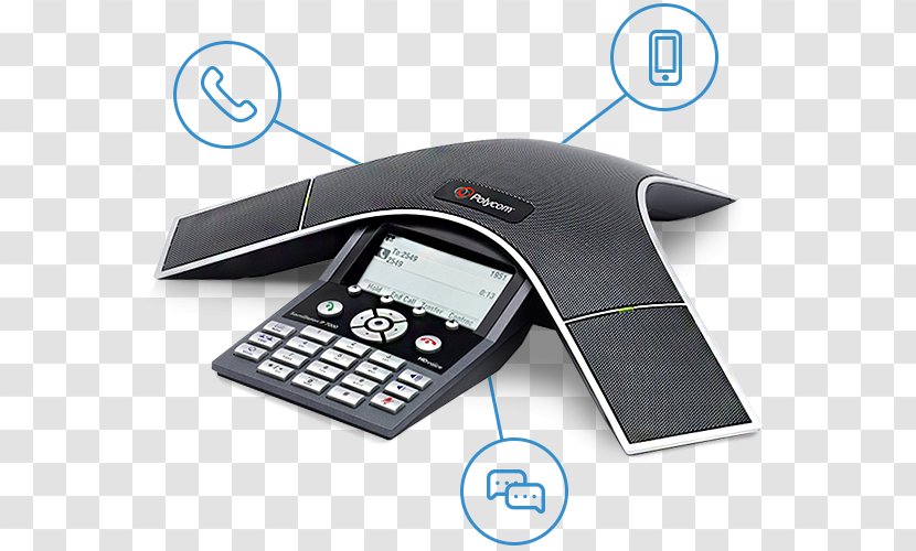 Polycom Conference Call Telephone VoIP Phone Speakerphone - Convention - Everyone With Access To Geographic Information Ser Transparent PNG