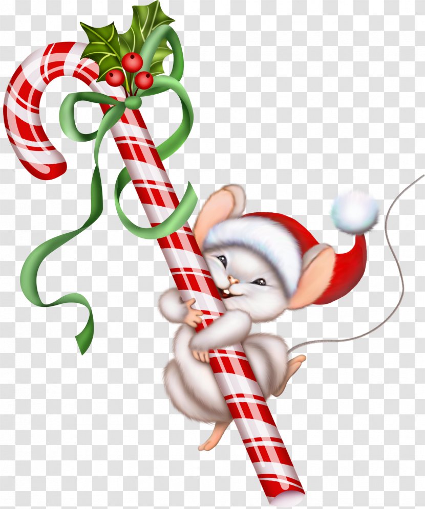 Candy Cane Christmas Lollipop Clip Art - Icon Design - And Mouse Clipart Transparent PNG