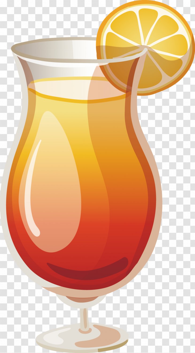 Orange Juice Sea Breeze Drink Non-alcoholic - Harvey Wallbanger - Is Beautifully Painted Transparent PNG