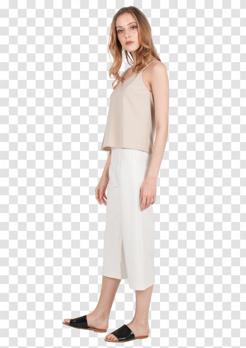 Sleeve Waist Dress Clothing Pants - Neck Transparent PNG