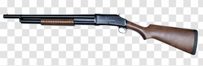 Shotgun Winchester Model 1897 Firearm Escopeta De Corredera Calibre 12 - Silhouette - Ammunition Transparent PNG