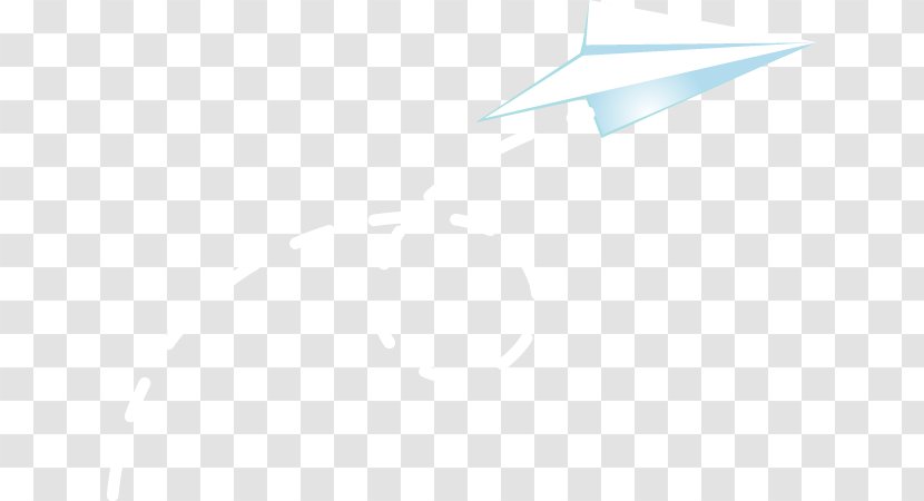 White Triangle Pattern - Point - Cartoon Airplane Transparent PNG