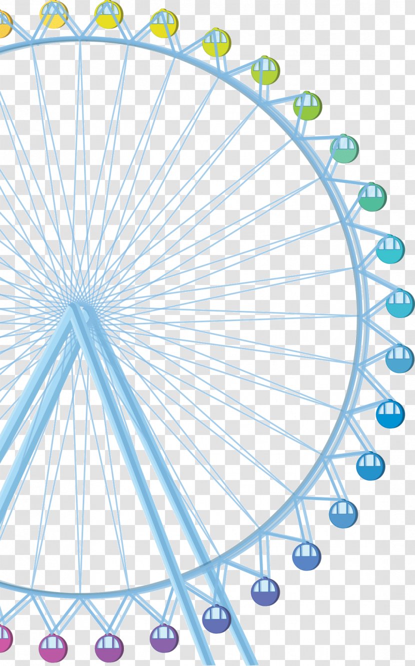 Ferris Wheel - Watercolor Painting - Playground Transparent PNG