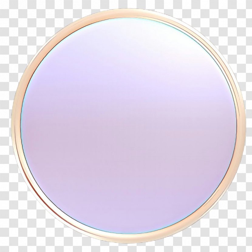 Lavender Background - Mirror - Makeup Oval Transparent PNG