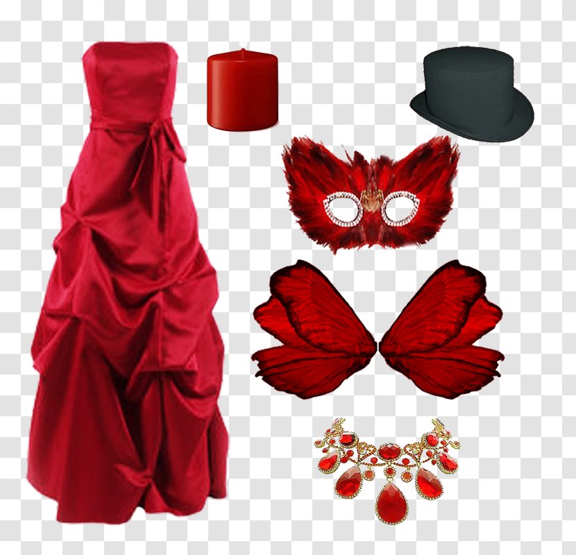 Dress Red Costume Design Clothing Accessories - Flower Transparent PNG