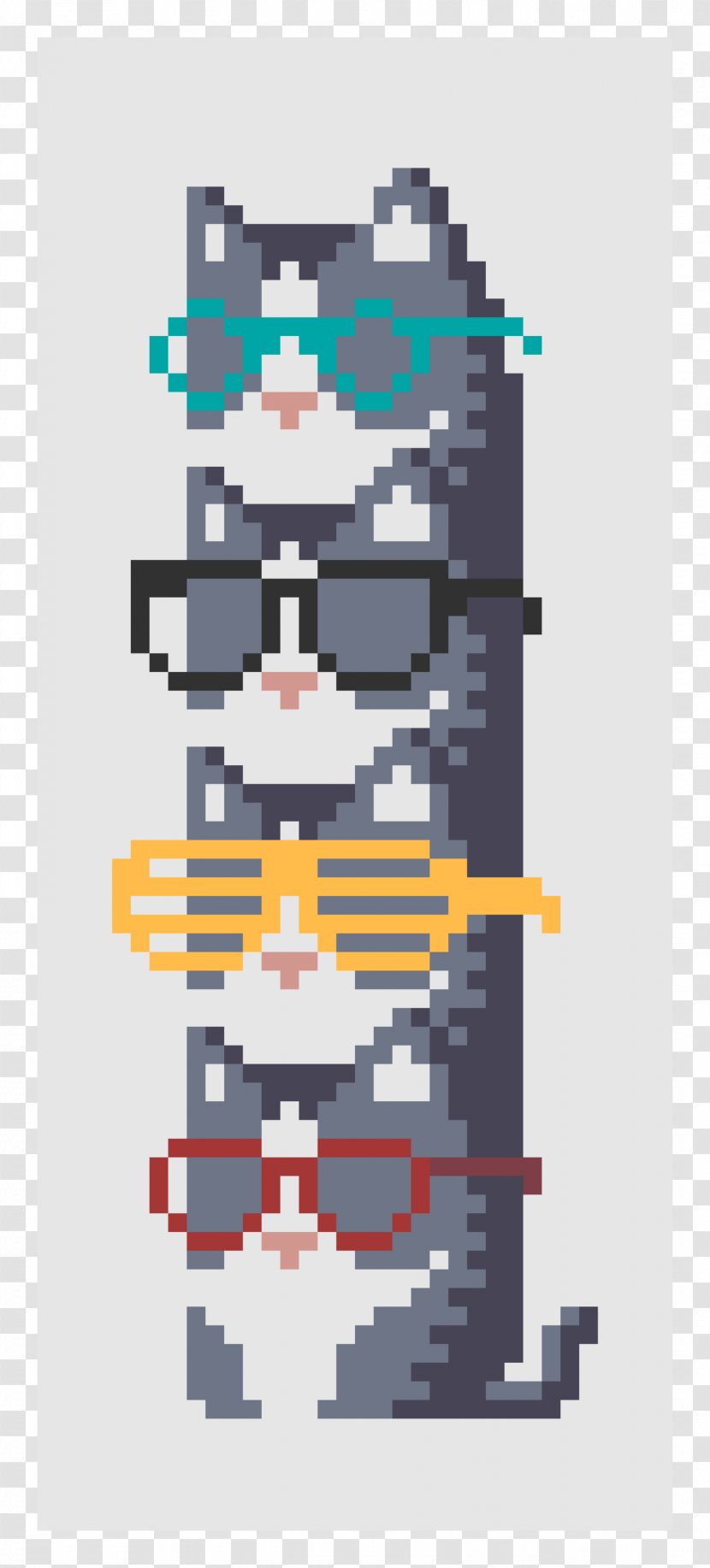 Cat Pixel Art Kitten - Museum Transparent PNG