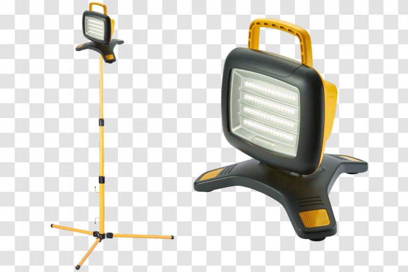 Floodlight Light-emitting Diode Lithium-ion Battery Lighting - Rechargeable - Three Head Projection Lamp Transparent PNG