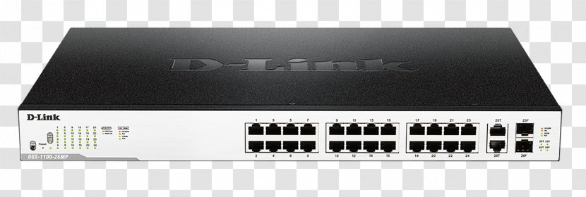 Network Switch Power Over Ethernet Gigabit D-Link Small Form-factor Pluggable Transceiver - Router - Surveillance Video Transparent PNG
