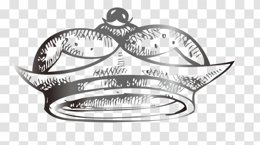 Silver Crown Drawing - Sketch Transparent PNG