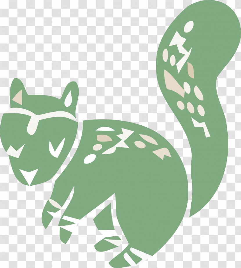 Dog Logo Cartoon Tail Green Transparent PNG