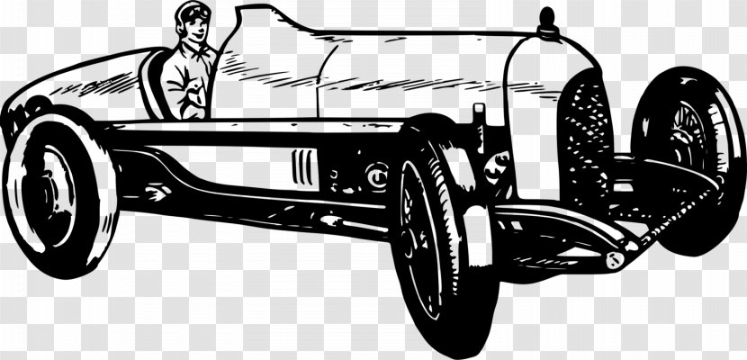 Vintage Car Clip Art Auto Racing Sports - Motor Vehicle Transparent PNG