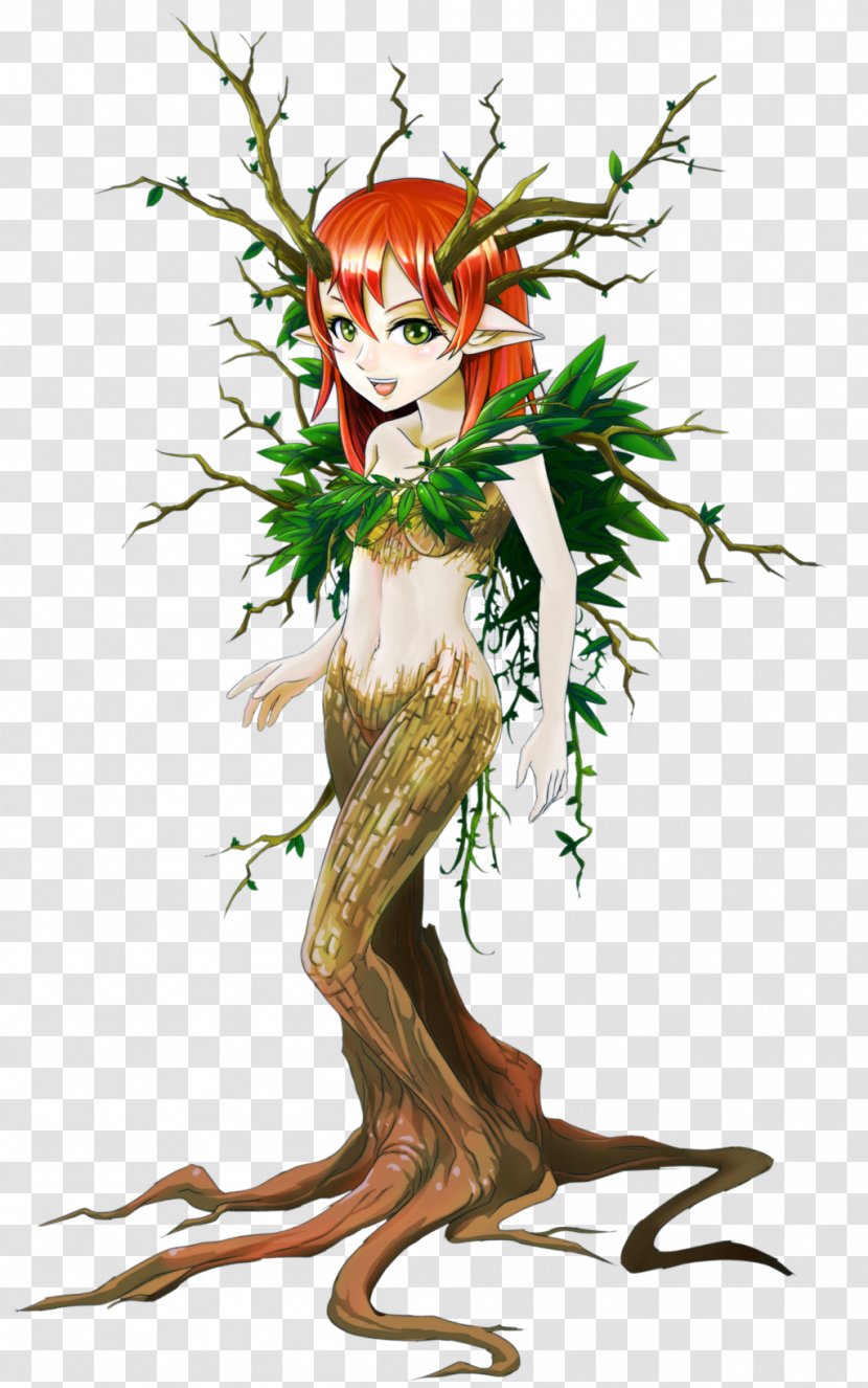 Dryad Art Nymph Drawing Clip - Heart - Tree Transparent PNG