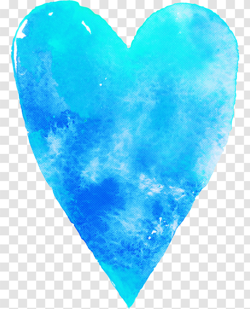 Cobalt Blue / M Heart Microsoft Azure Turquoise M-095 Transparent PNG