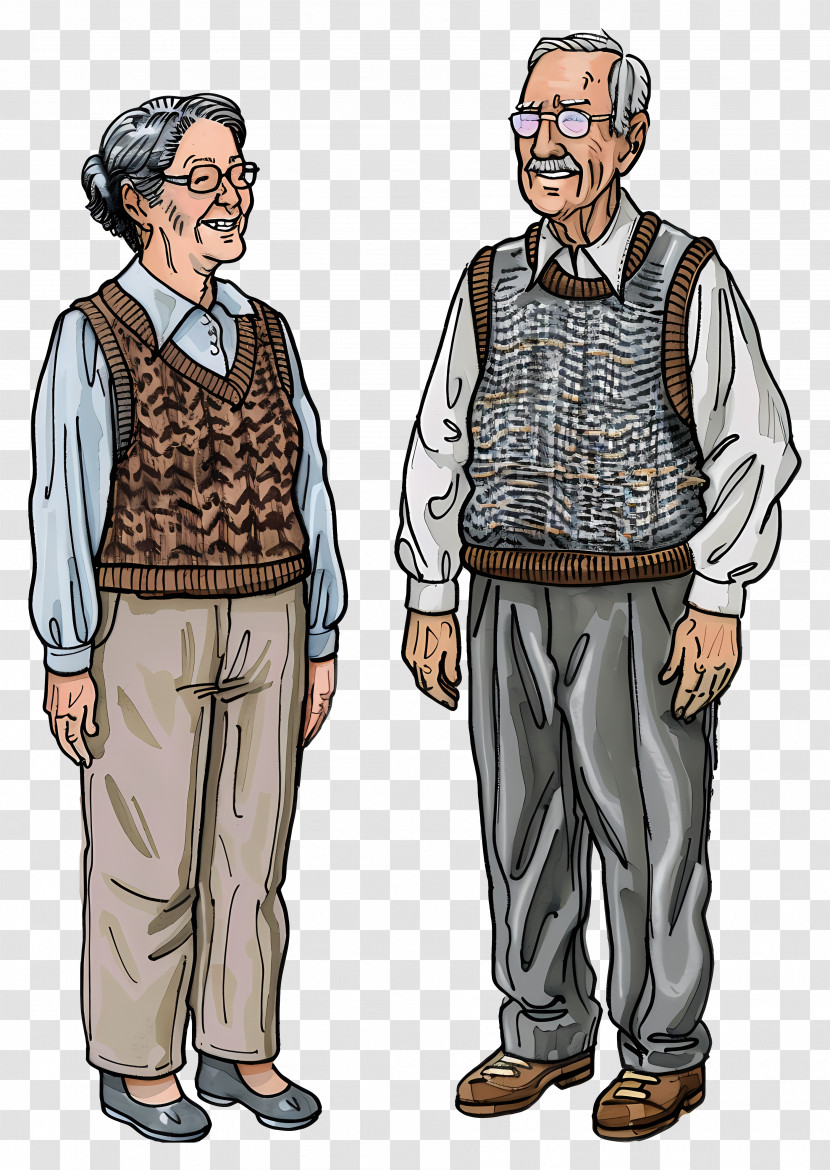 Old People - Wise Elderly Couple Transparent PNG