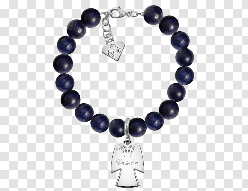 Charm Bracelet Onyx Sodalite Bead - Silver Transparent PNG