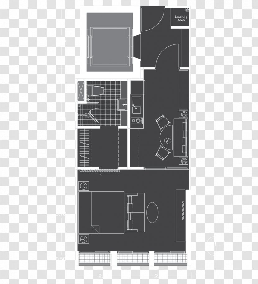 Floor Plan Noble Ploenchit Condo Square Meter Building - Elevation Transparent PNG