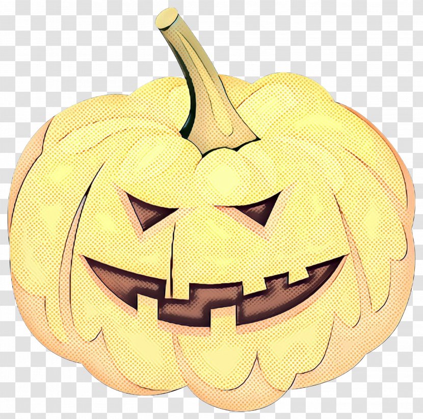 Jack-o'-lantern Calabaza Winter Squash Carving - Yellow - Pumpkin Transparent PNG