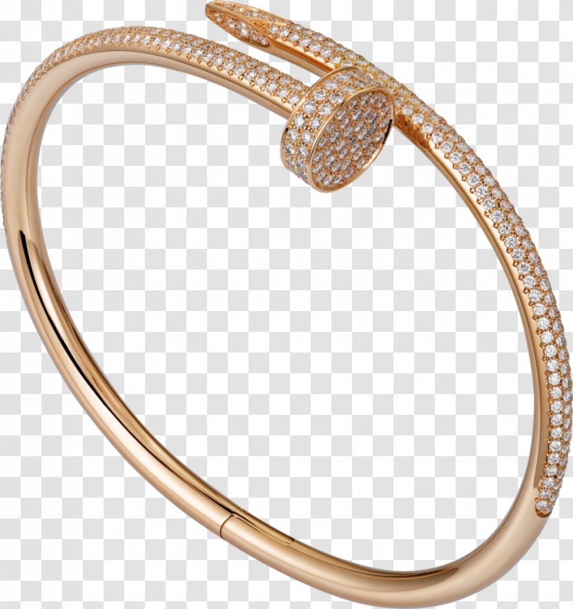 Love Bracelet Cartier Jewellery Colored Gold - Platinum Transparent PNG