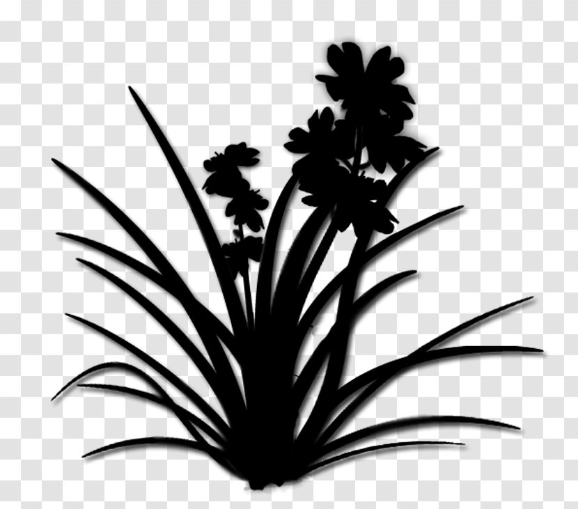 Palm Trees Silhouette Flower Leaf - Flowering Plant Transparent PNG