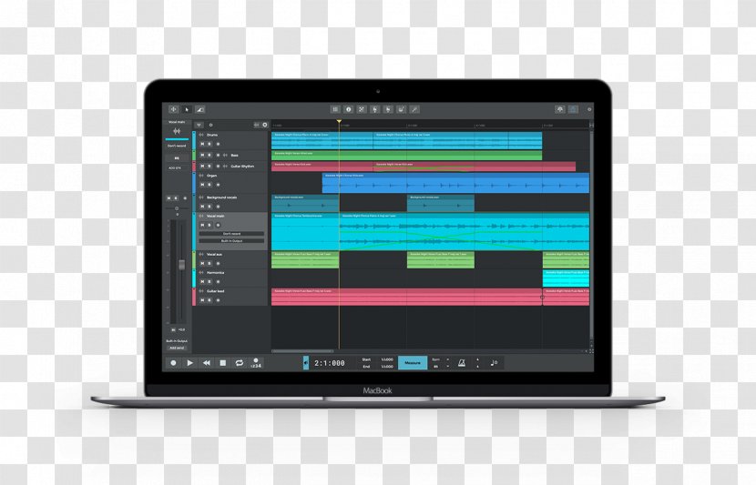 N-Track Studio Recording MIDI Android Digital Audio Workstation - Silhouette Transparent PNG