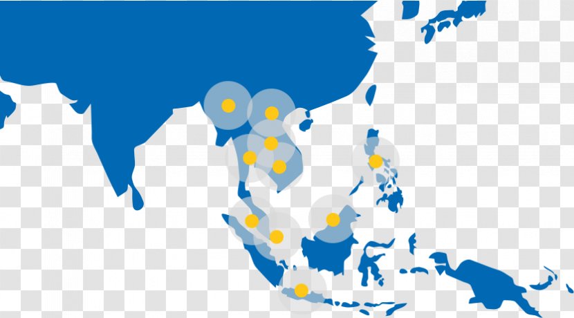 Asia-Pacific Europe World Continent - Organism - South East Asia Map Transparent PNG