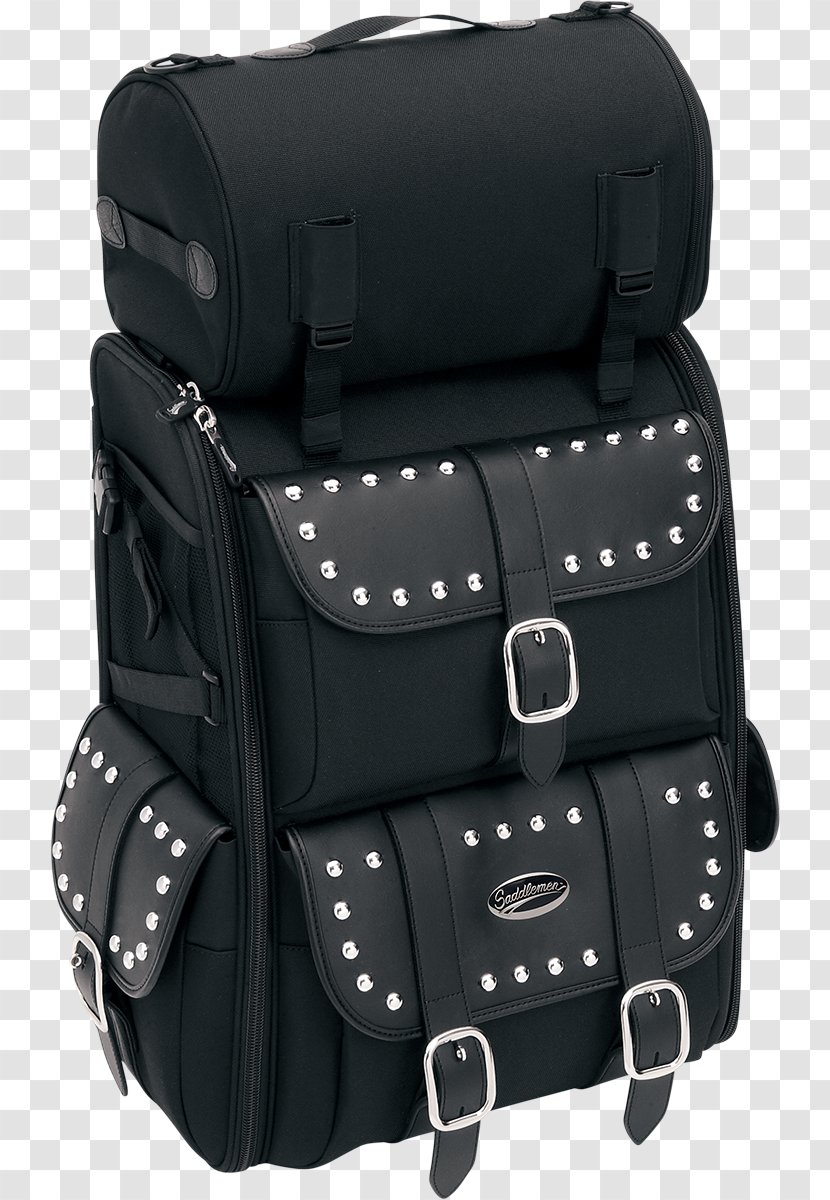 Saddlebag Motorcycle Accessories Sissy Bar Cruiser - Touring - Man Pulling Suitcase Transparent PNG