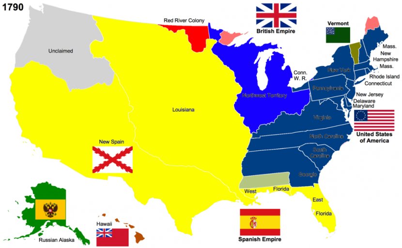 South Carolina Dakota Southern United States 1790s Map - World - Pictures Of The Thirteen Colonies Transparent PNG