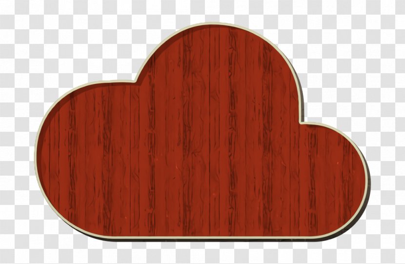 Cloud Icon Data Database - Red - Wood Stain Rectangle Transparent PNG