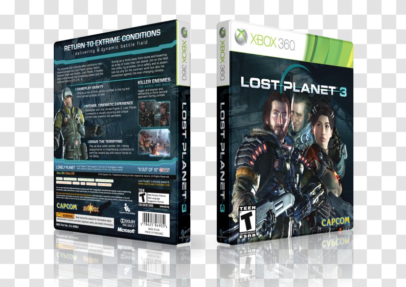 Xbox 360 Lost Planet 3 2 Video Game Cover Art Transparent PNG