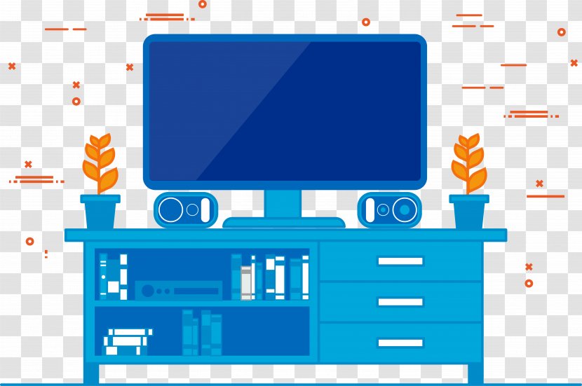 Computer Monitor Graphic Design Television Illustration - Furniture Desktop Book Education Transparent PNG