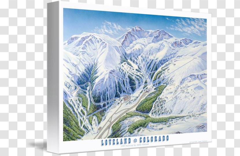 Loveland Ski Area Gallery Wrap Resort Picture Frames Canvas - Mountain Transparent PNG