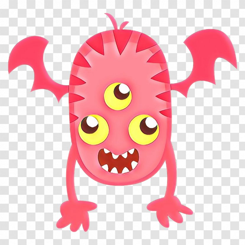 Monster Cartoon - Cookie - Pink Transparent PNG