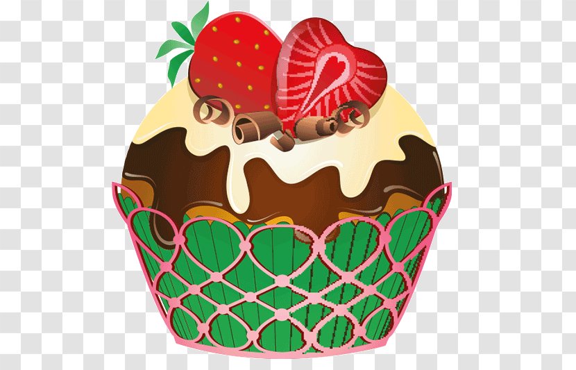 Cupcake Muffin Baking - Cake - Strawberry Transparent PNG