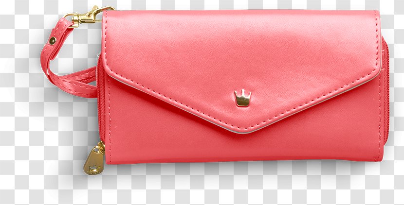 Leather Wallet Coin Purse Messenger Bag - Shoulder - Pink Lady Transparent PNG