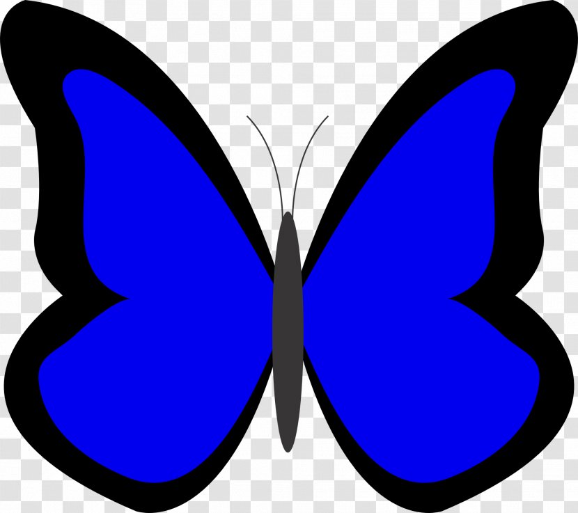 Butterfly Blue Color Clip Art - Pink - Thorough Cliparts Transparent PNG